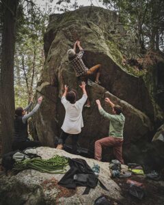 People rock climbing to their cbt port jefferson appointment
